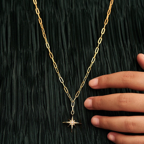 Pearl Starburst Long Necklace HAYGEN