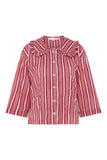 Ecoveeve Frill Pyjama - Pink Stripes - HAYGEN
