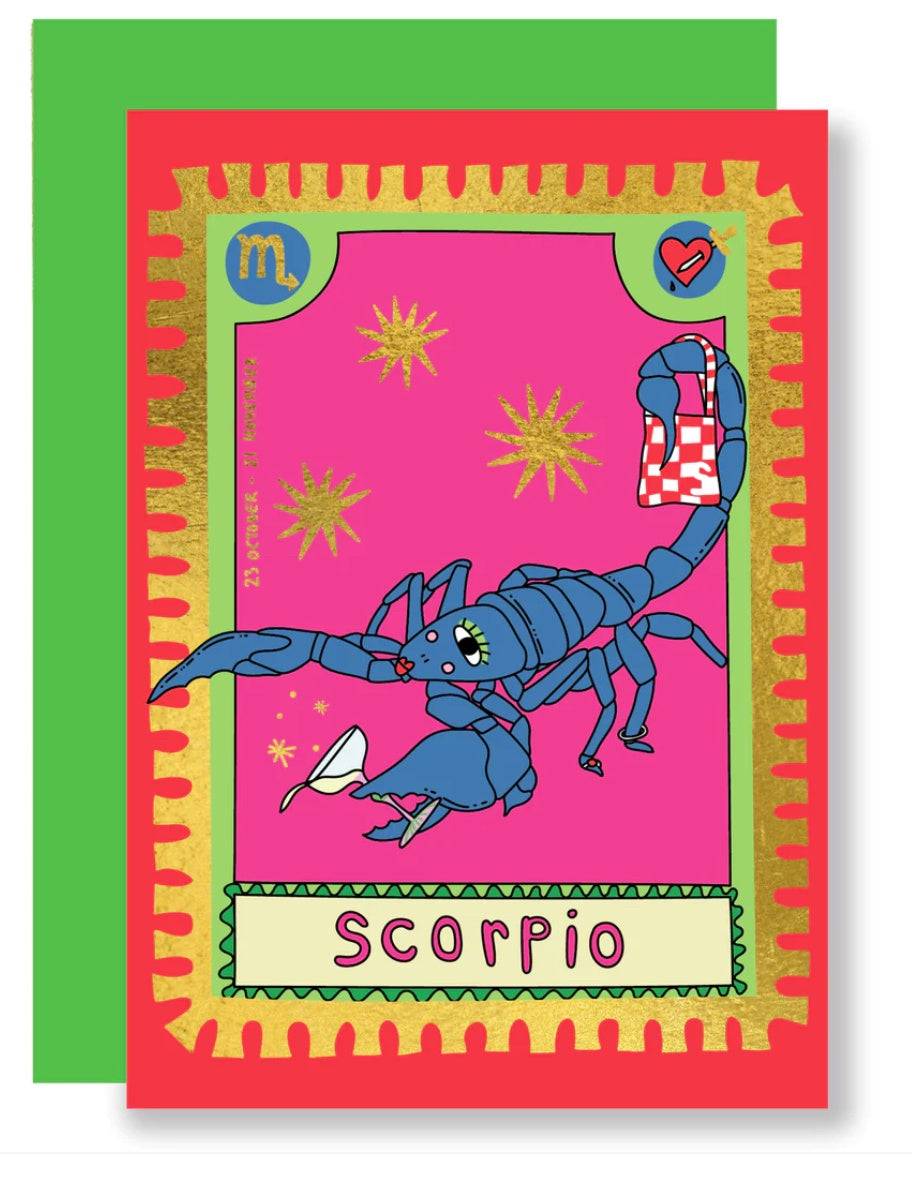 Scorpio Gold Foil Card