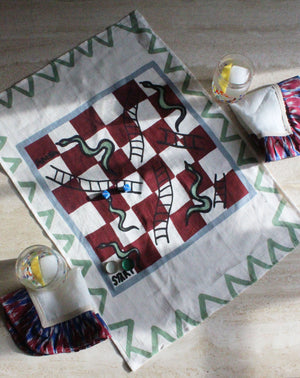 Amuse la Bouche - Snakes & Ladders Tea Towel - HAYGEN