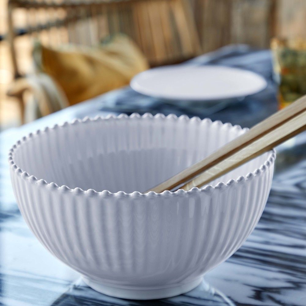 Pearl White Serving Bowl 27CM - HAYGEN