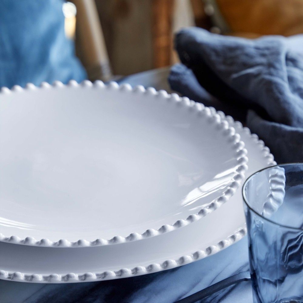 Pearl White Dinner Plate 28CM - HAYGEN