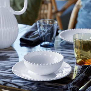 Pearl White Low Bowl 15CM - HAYGEN