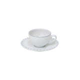 Pearl White Coffee Cups/Saucers - Set of 4 - HAYGEN