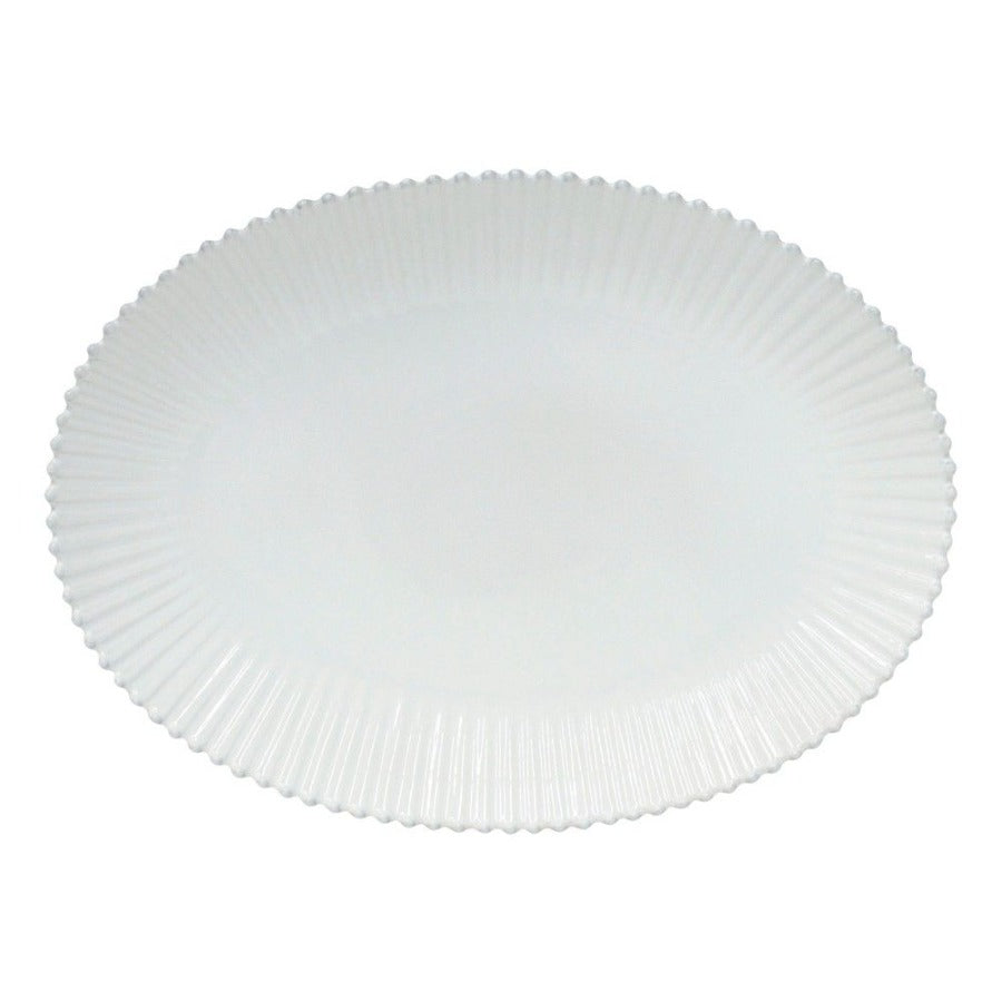 Pearl White Oval Platter Large 40CM - HAYGEN