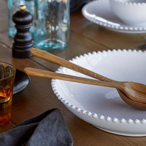 Pearl White Pasta serving Bowl 34CM - HAYGEN