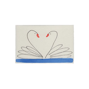 Scribble & Daub - Swans Valentine Love Card - HAYGEN