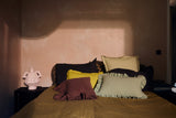 HK Living - Ruffle cushion - Chestnut - 50cmx50cm - HAYGEN