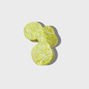 Hand-Painted Tennis Ball Claw Hair Clip