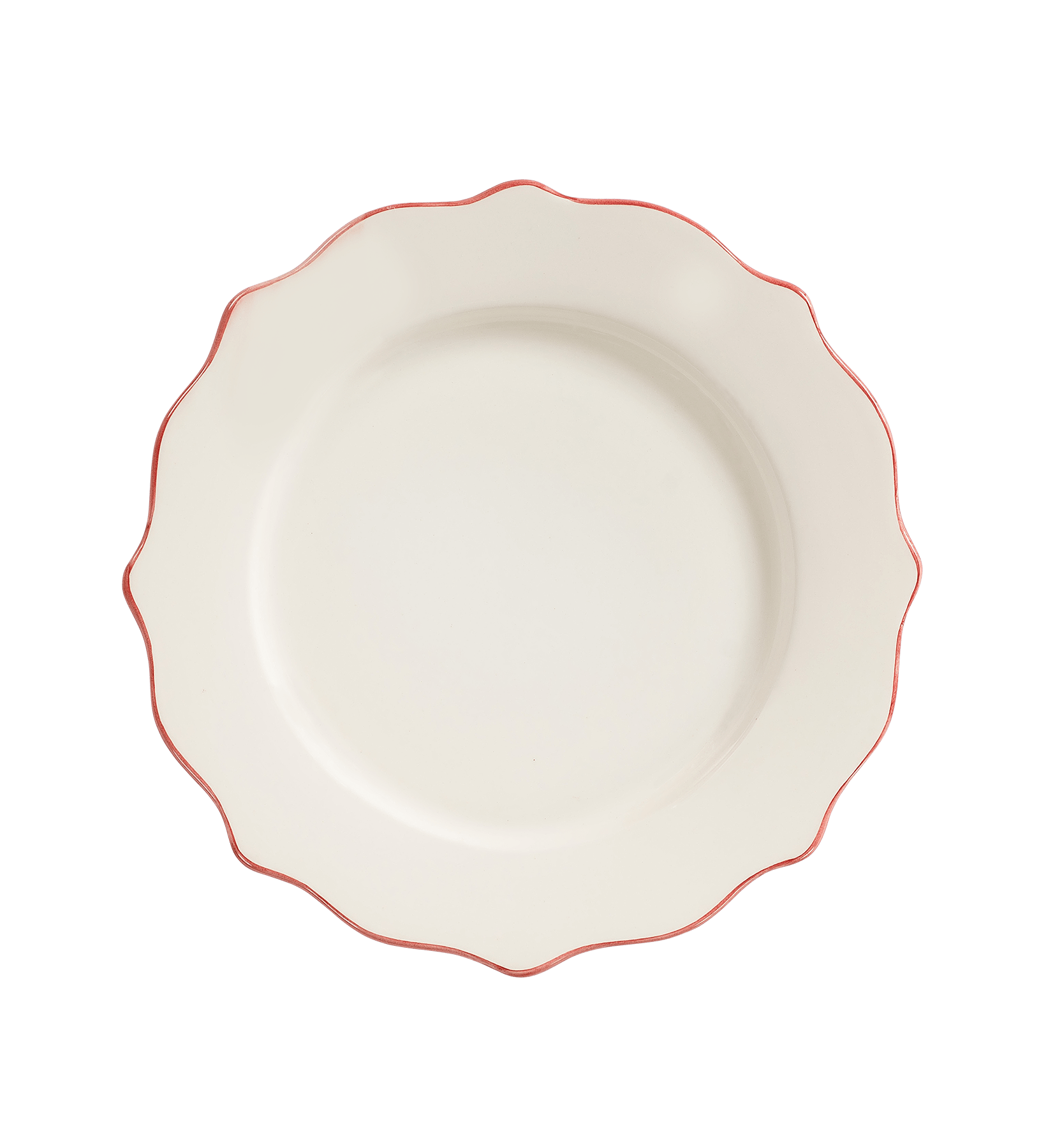 Anna + Nina - Carmine Scalloped Dinner Plate - HAYGEN