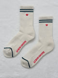 Le Bon Shoppe - Boyfriend Socks - Parchment + Heart - HAYGEN