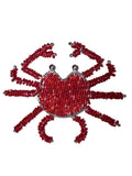 Studio Noticed - Beaded napkin ring Crab red - HAYGEN