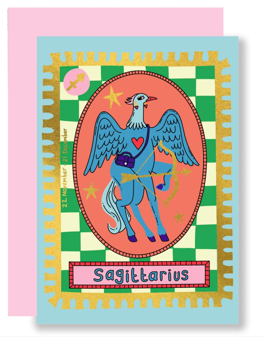 Sagittarius Gold Foil Card