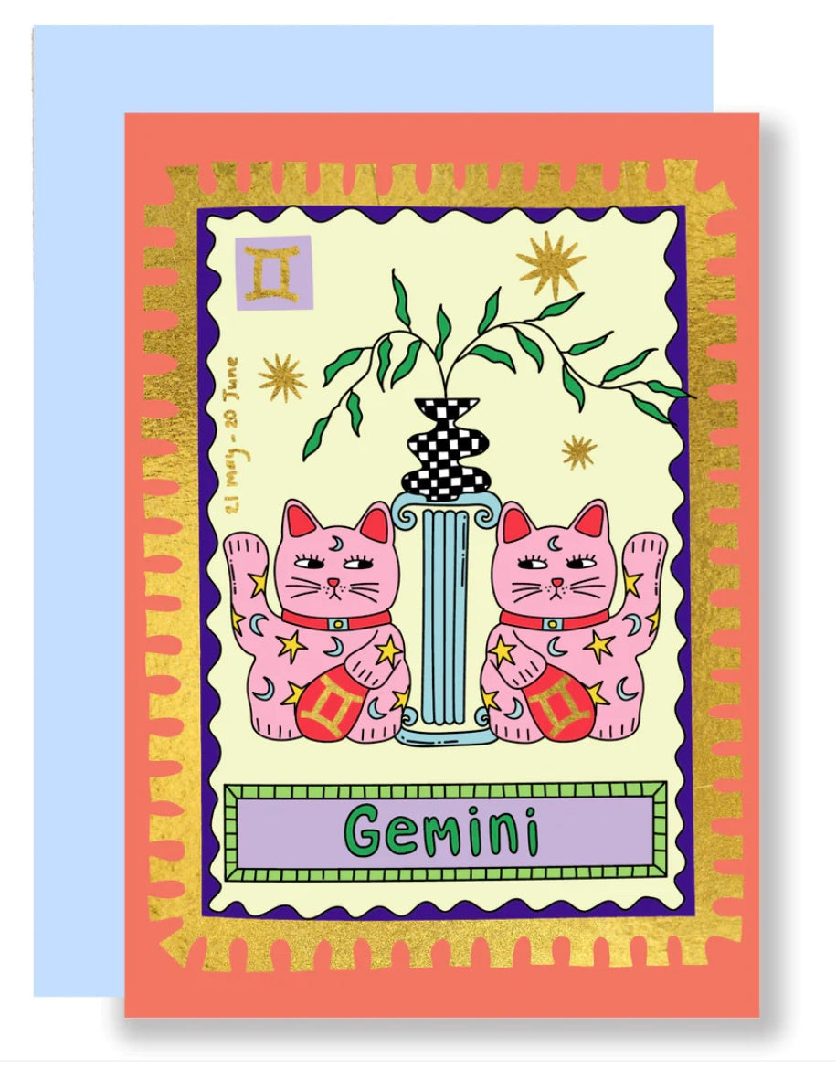 Gemini Gold Foil Card