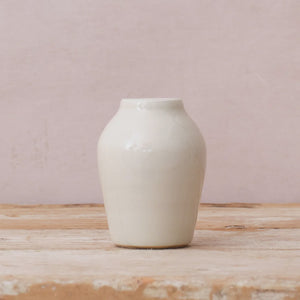 Hand Thrown Ceramic Bud Vase - Tapered Bottom