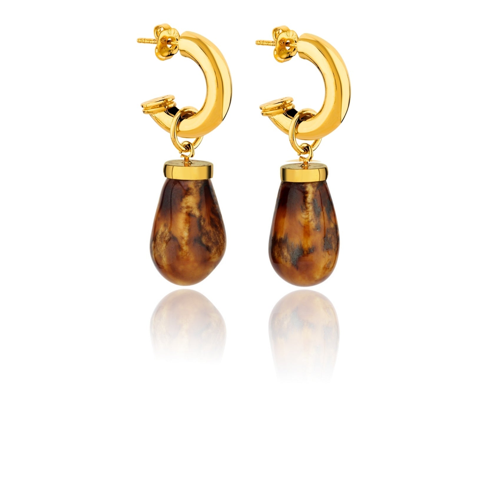 House of Fou - QTR Hoops - Amber - HAYGEN
