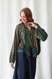 One Hundred Stars - Amulet Emerald Pussy Bow Blouse - HAYGEN