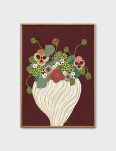 Anine Cecilie Iversen - Maroon - 50cm x 70cm Product Image