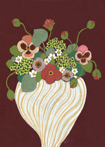 Anine Cecilie Iversen - Maroon - 30cmx40cm Product Image