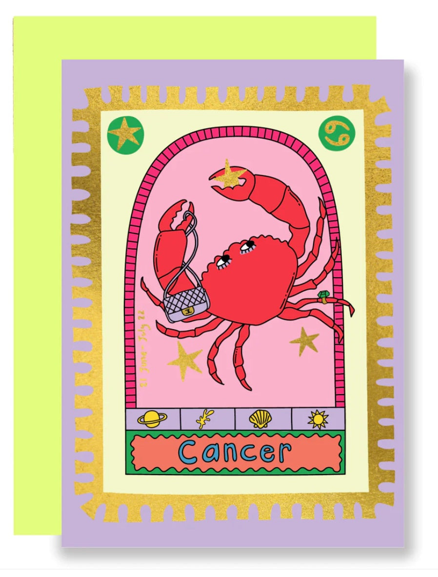 Cancer Gold Foil Card