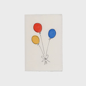 Scribble & Daub - Balloons Blue Card - HAYGEN