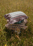 Tbco - Cotton Cushion Cover Camel Harlequin