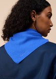 TBCO - Merino Wool Triangle Scarf in Cobalt Blue - HAYGEN