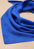 TBCO - Merino Wool Triangle Scarf in Cobalt Blue - HAYGEN