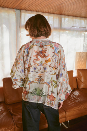 One Hundred Stars - Cornucopia Ivory Kimono