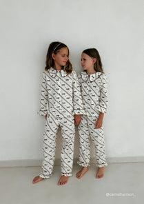 TBCO - Cotton Kids Pyjama Set  Cream Gallop Product Image