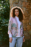 One Hundred Stars - Crane Plaster Pink Kimono