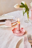 Scallop Pink Candleholder - HAYGEN