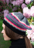 Quinton & Chadwick - Tweed Pattern Beret Pink - HAYGEN