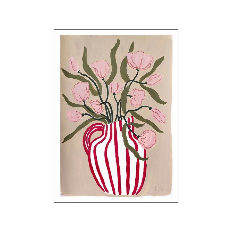 Camilla Bergqvist - Red stripe vase - 50x70cm - HAYGEN
