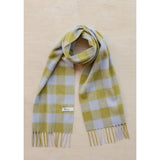 Tbco - Lambswool Scarf Avocado Gingham