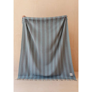 Tbco - Lambswool Blanket Mint Stripe