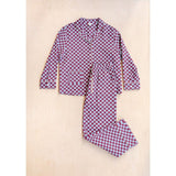 Tbco - Cotton Pyjamas Blue Checkerboard