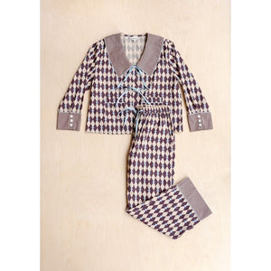Tbco - Cotton Pyjamas Camel Harlequin