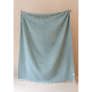 Tbco - Recycled Wool Blanket Sage Waffle