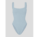 Hunza G - Square Neck Swim - Metallic Ice Blue - HAYGEN