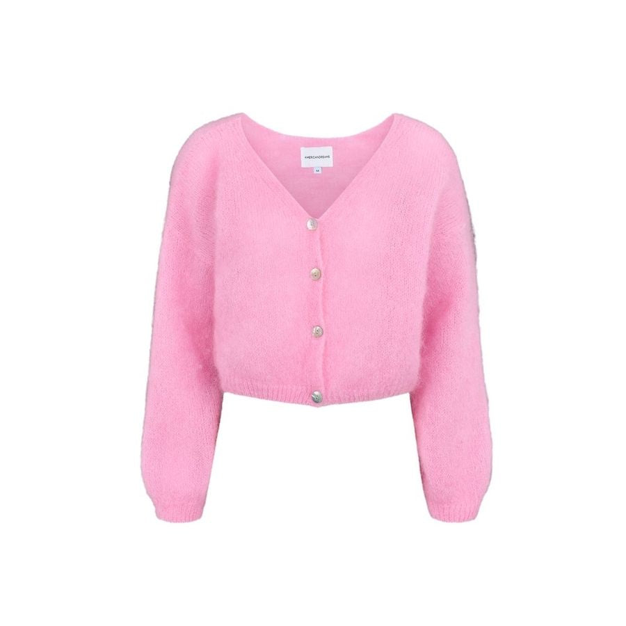 American Dreams - Cornelia Cropped Cardigan Soft Berry - HAYGEN