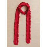 TBCo - Merino Wool Skinny Scarf in Red Ruffle - HAYGEN
