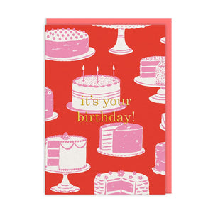 Cake Stands Happy Birthday Card - HAYGEN