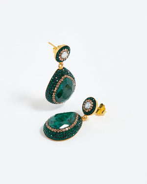Soru - Emerald Earrings - HAYGEN