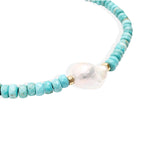 By Alona - IMAN Necklace - Turquoise and Pearl
