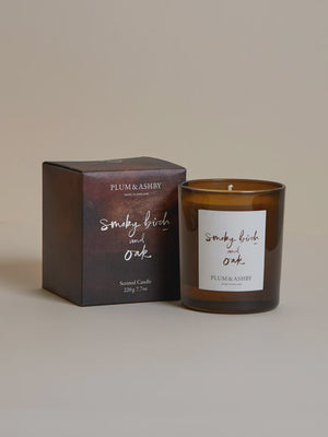 Plum & Ashy - Smoky Birch & Oak Candle - HAYGEN