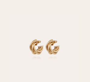 Gas Bijoux - Atik Hoop earrings mini - Gold - HAYGEN