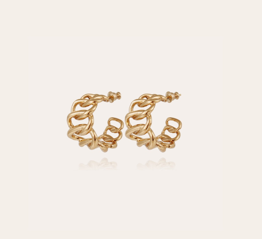 Gas Bijoux - Bronx Hoop earrings - Gold - HAYGEN