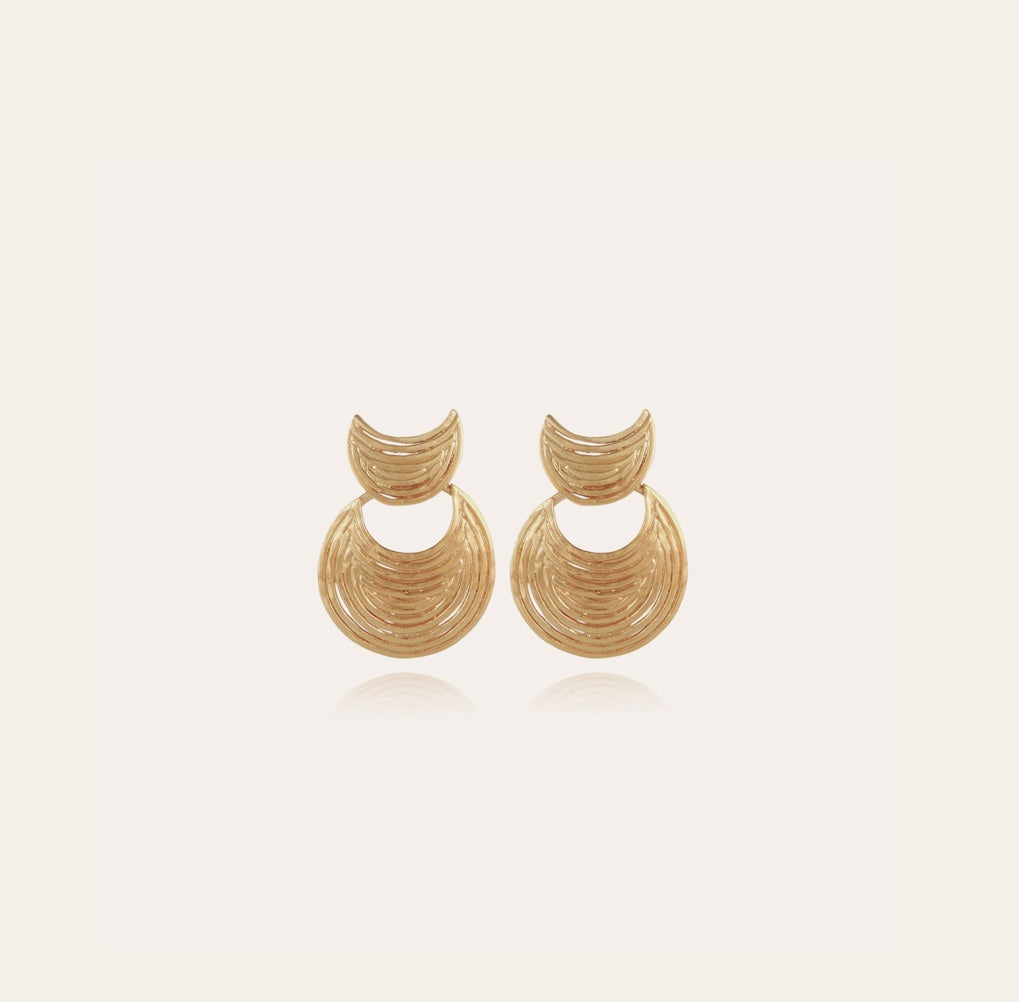 Gas Bijoux - Luna Wave earrings mini gold - HAYGEN