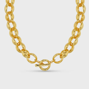 Textured Jumbo Link Necklace